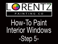 How To Paint Interior Windows - Step 5: The Final Sanding Phase, by Lorentz Painting 